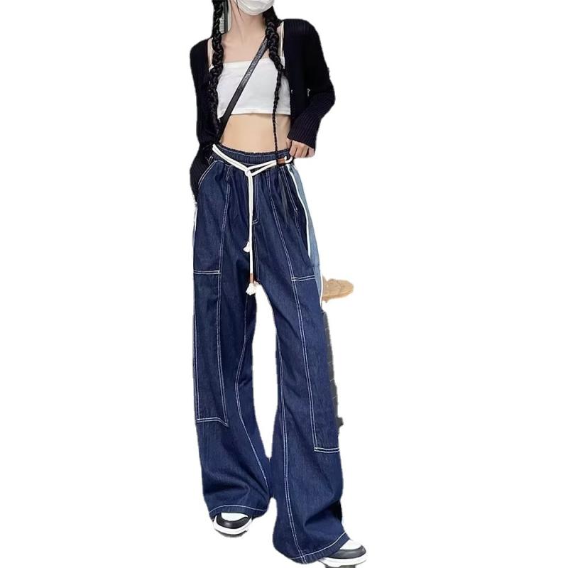 Womens Denim | Getty Crop Utility Wide Leg Denim Denim