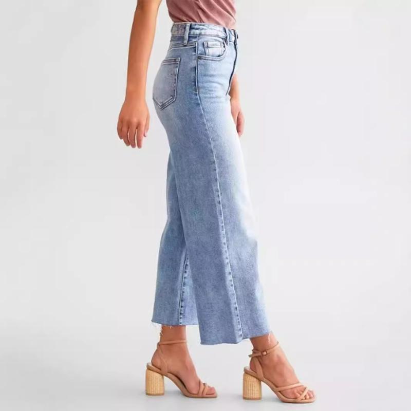 Womens Denim | Topanga Crop Straight Denim Denim